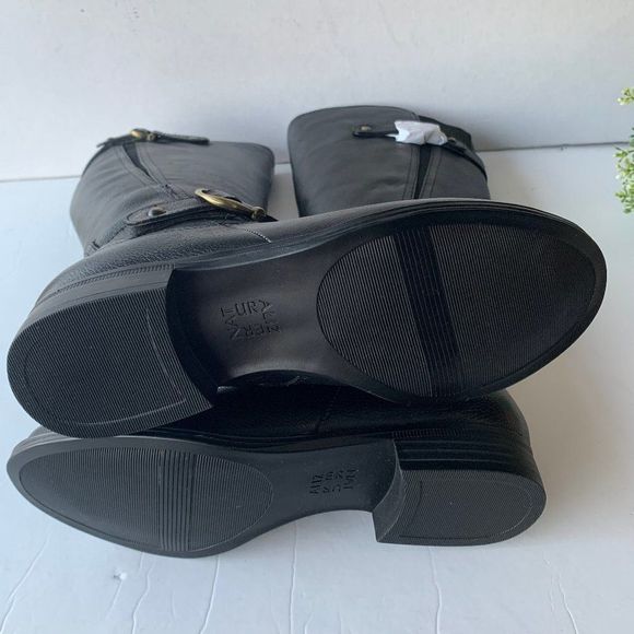 Naturalizer Jillian Tall Riding Boot Black Leather - Picture 7 of 8